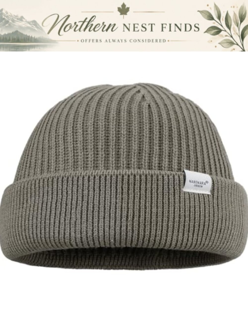Unisex Knit Beanie Cotton Acrylic Warm Winter Ski Hat